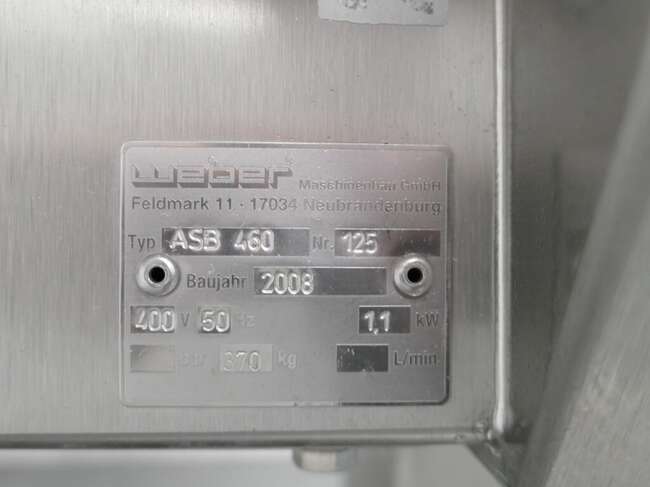 Weber derinding machine