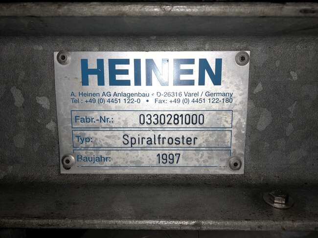 Heinen Artic spiralfreezer